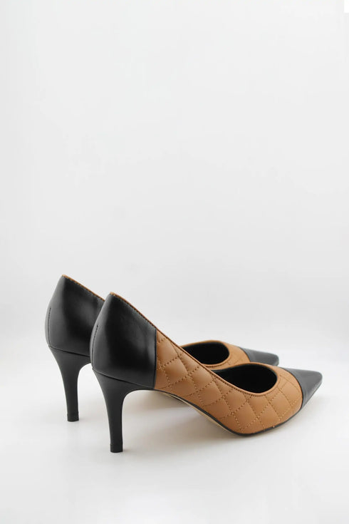 Capelli Rossi Quilted Leather Pointed Toe Pumps