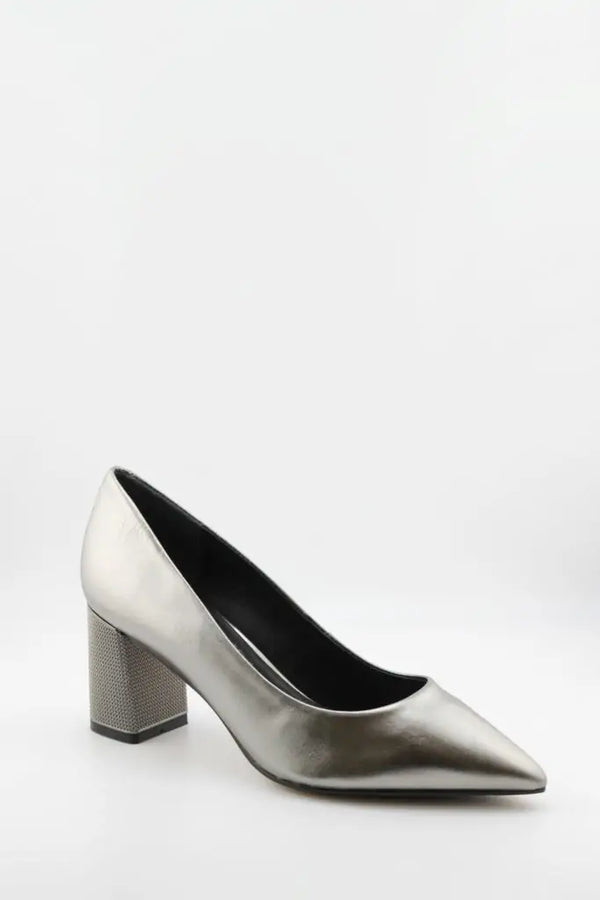 Capelli Rossi Pointed Toe Leather Block Heel