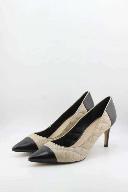 Capelli Rossi Quilted Leather Pointed Toe Pumps