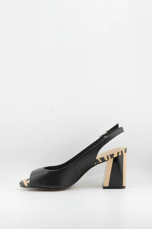 Capelli Rossi Slingback Open-Toe Block Heels