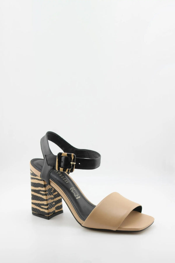 Capelli Rossi Animal Print Block Heel Sandals
