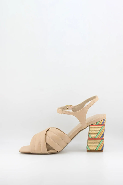 Capelli Rossi Braided Strap Block Heel Sandal