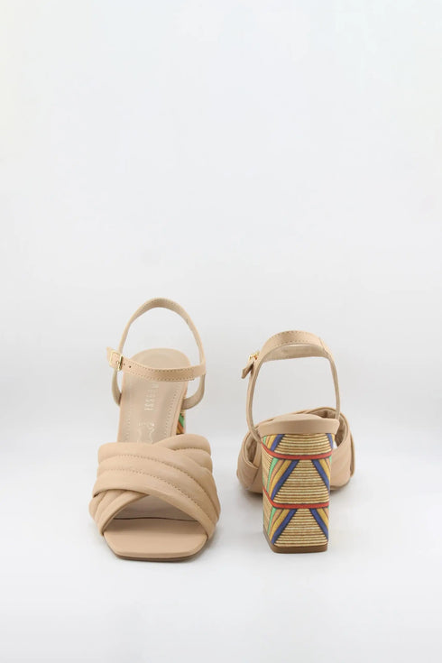 Capelli Rossi Braided Strap Block Heel Sandal