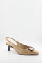 Capelli Rossi Buckled Slingback Kitten Heel Pumps