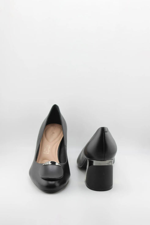 Capelli Rossi Geometric Heel Patent Leather Pumps