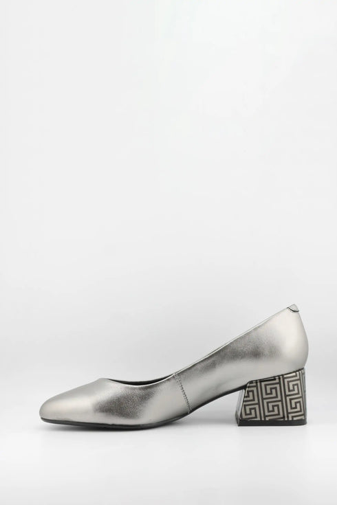 Capelli Rossi Geometric Block Heel Slip-On Pumps
