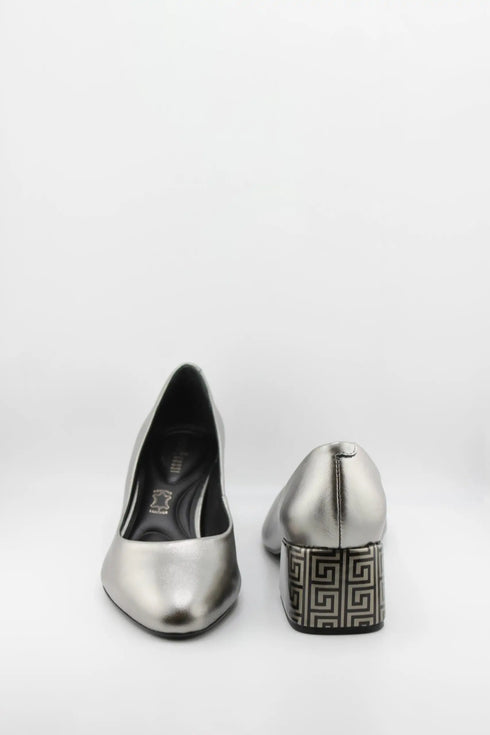 Capelli Rossi Geometric Block Heel Slip-On Pumps