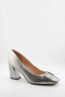 Capelli Rossi Snakeskin Pattern Block Heel Pumps