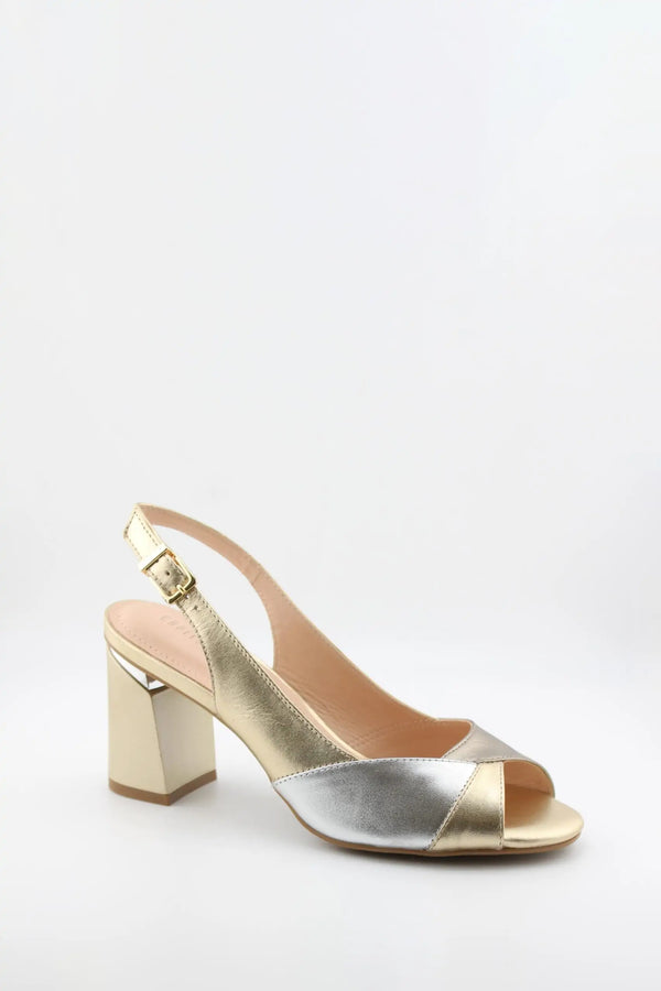 Capelli Rossi Slingback Peep-Toe Block Heels