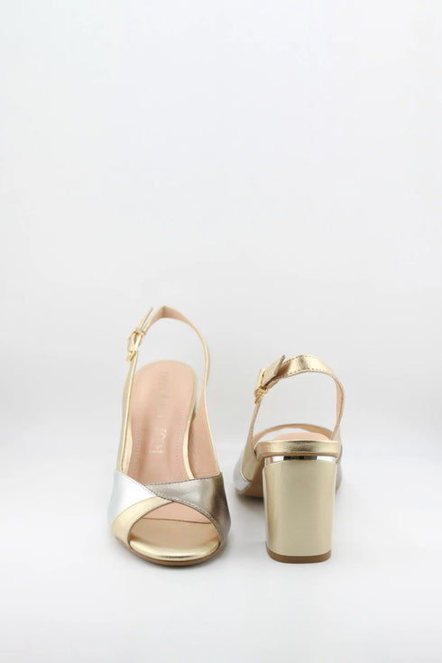 Capelli Rossi Slingback Peep-Toe Block Heels