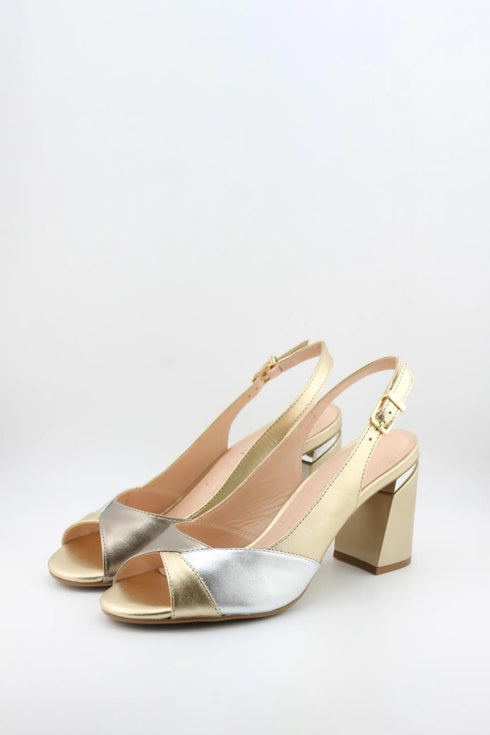Capelli Rossi Slingback Peep-Toe Block Heels