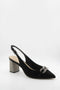 Capelli Rossi Slingback Block Heel Pointed Pumps