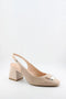 Capelli Rossi Slingback Block Heel Pumps with Buckle