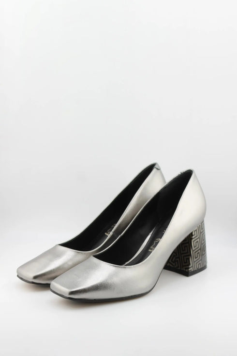 Capelli Rossi Square-Toe Block Heel Pumps