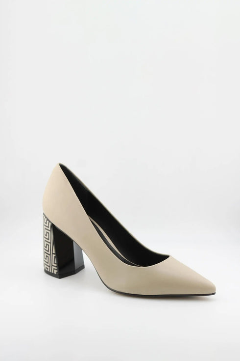 Capelli Rossi Elegant Pointed Toe Block Heel Pumps