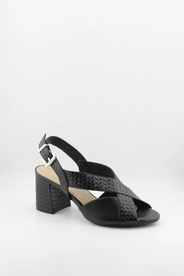 Capelli Rossi Braided Block Heel Slingback Sandals