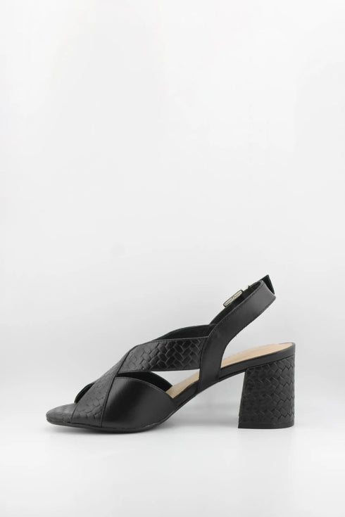 Capelli Rossi Braided Block Heel Slingback Sandals