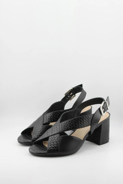 Capelli Rossi Braided Block Heel Slingback Sandals