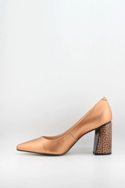 Capelli Rossi Elegant Pointed Toe Block Heel Pumps