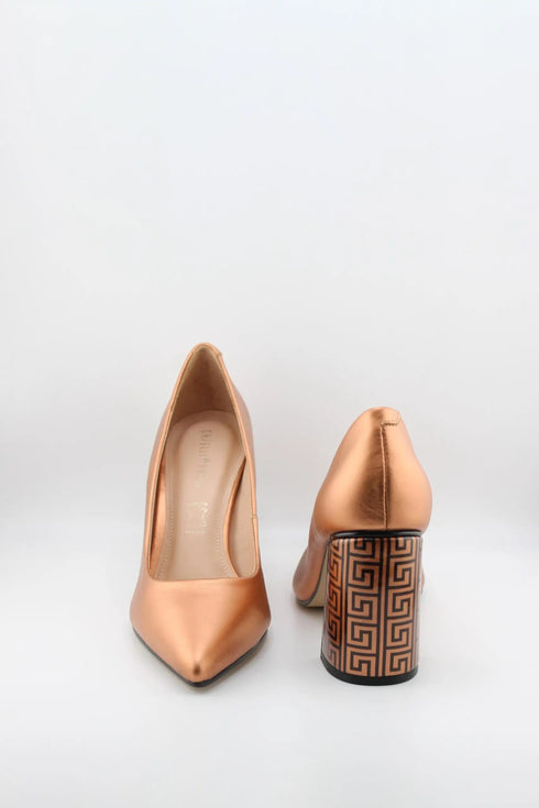 Capelli Rossi Elegant Pointed Toe Block Heel Pumps