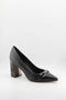 Capelli Rossi Pointed Toe Block Heel Loafers