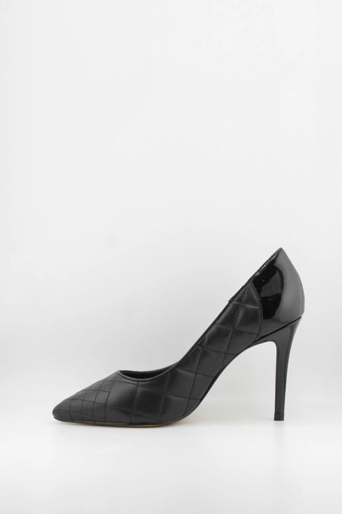 Capelli Rossi Quilted Leather Snakeskin Heel Pumps