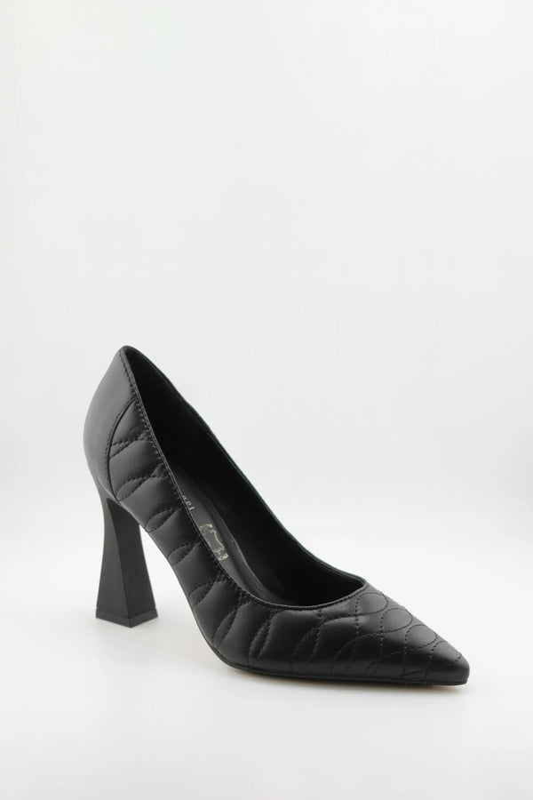 Capelli Rossi Quilted Pointed-Toe Block Heels