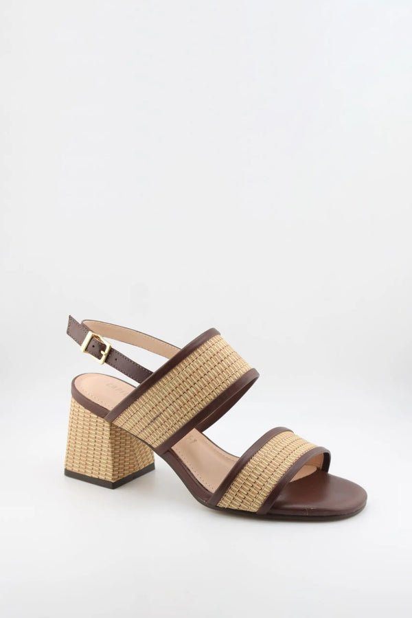 Capelli Rossi Woven Block Heel Strap Sandals