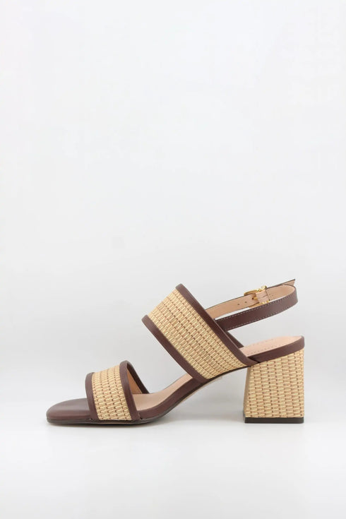Capelli Rossi Woven Block Heel Strap Sandals