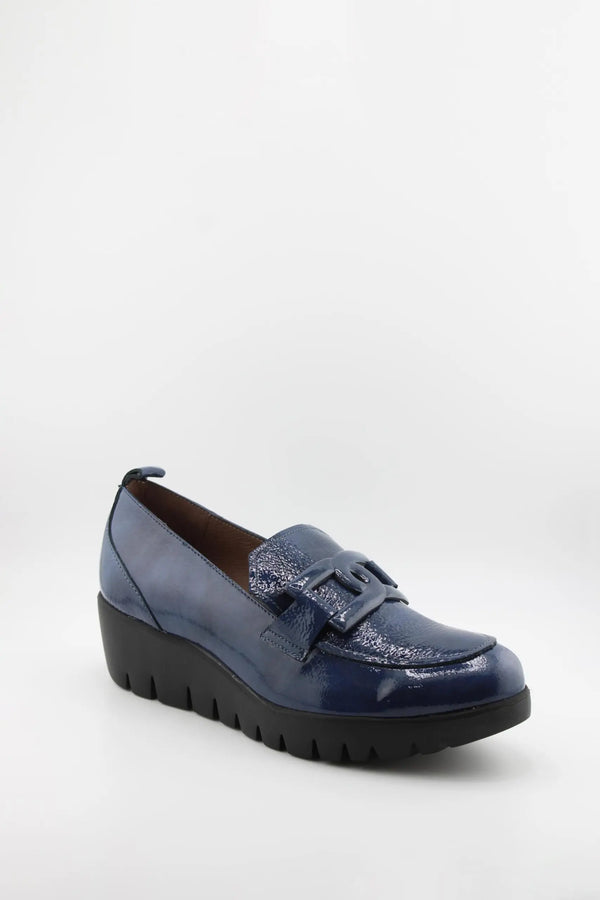 Wonders Suede Loafer with Chunky Sole