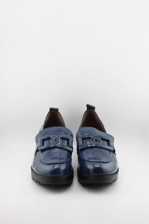 Wonders Suede Loafer with Chunky Sole