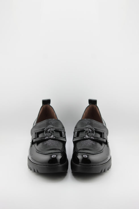 Wonders Suede Loafer with Chunky Sole