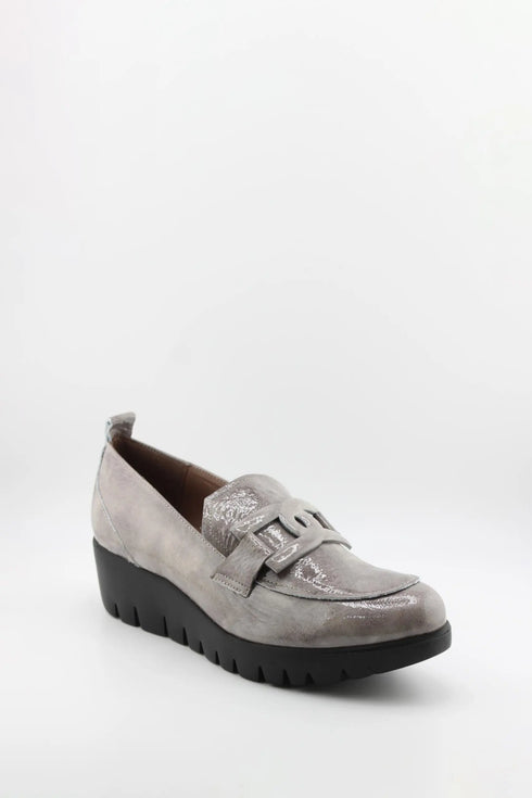 Wonders Suede Loafer with Chunky Sole