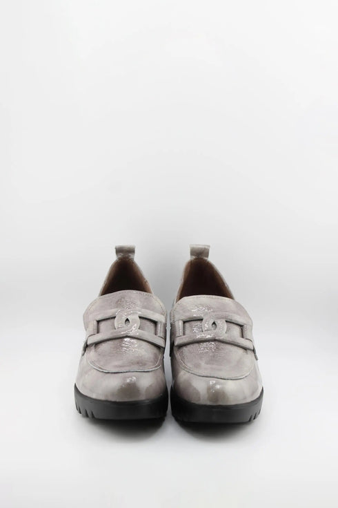 Wonders Suede Loafer with Chunky Sole