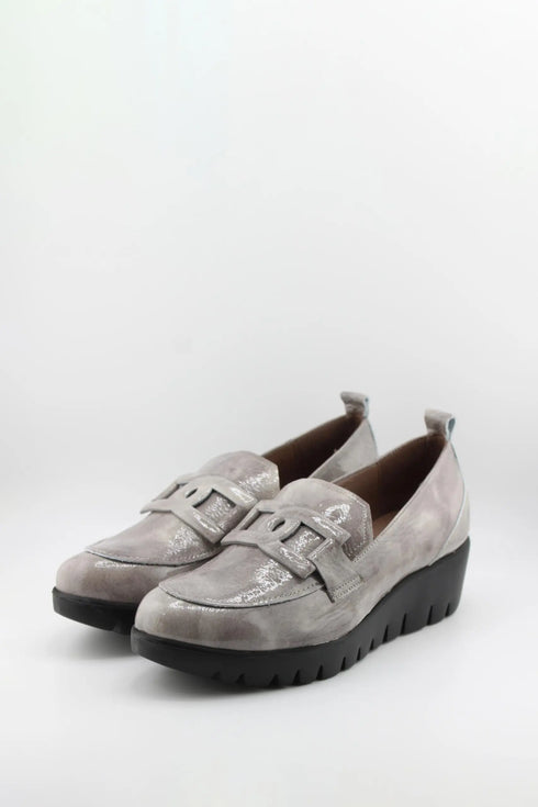 Wonders Suede Loafer with Chunky Sole