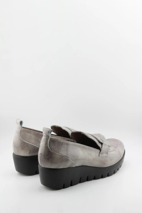 Wonders Suede Loafer with Chunky Sole