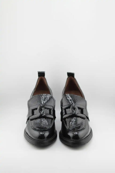 Wonders Textured Block Heel Loafers