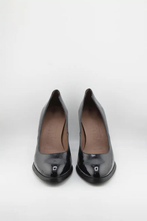 Wonders Patent Leather Block Heel Pumps