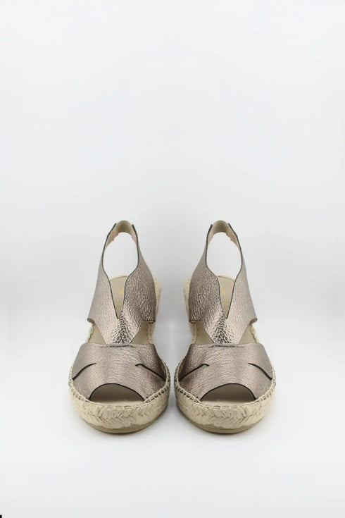 Juncal Aguirre Metallic Wedge Sandal