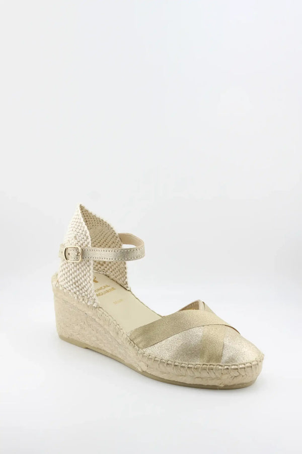 Juncal Aguirre Ankle Strap Espadrille Wedge