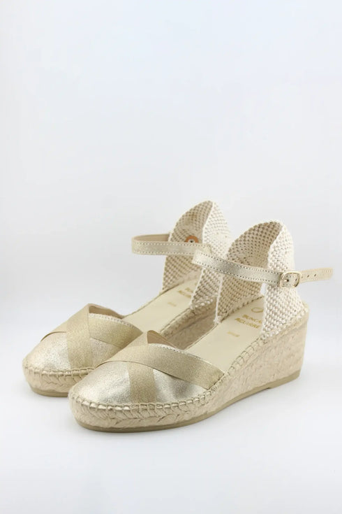 Juncal Aguirre Ankle Strap Espadrille Wedge