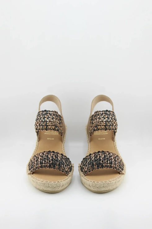 Juncal Aguirre Woven Strap Wedge Sandal