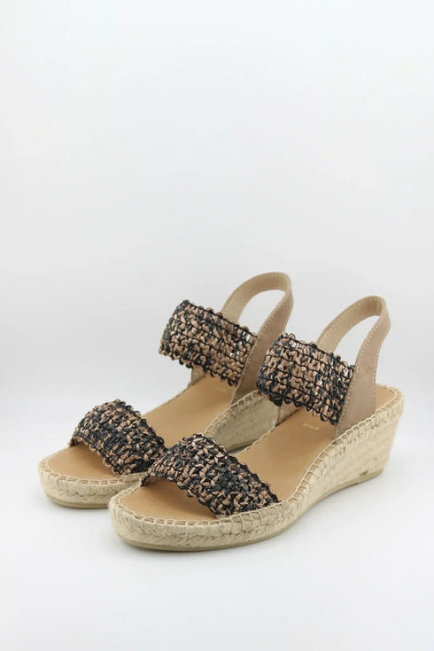 Juncal Aguirre Woven Strap Wedge Sandal