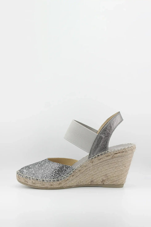 Juncal Aguirre Glitter Espadrille Wedge