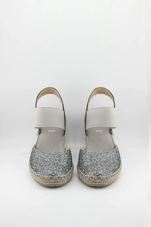 Juncal Aguirre Glitter Espadrille Wedge