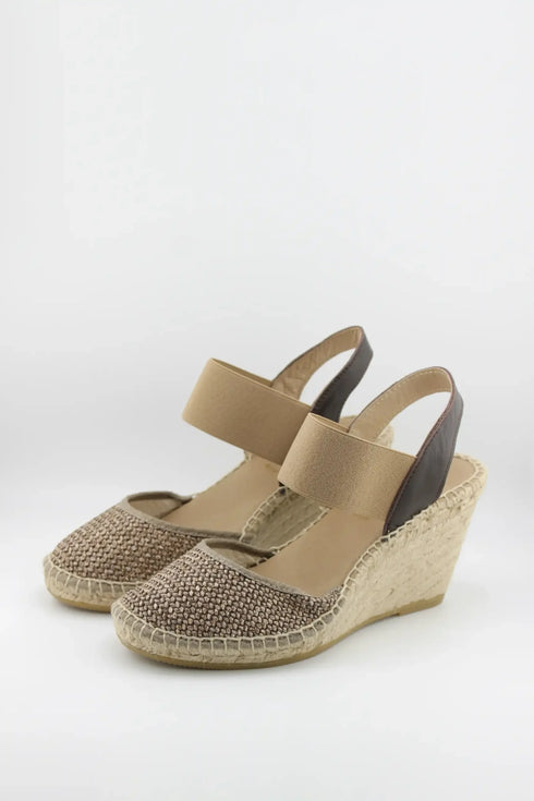 Juncal Aguirre Glitter Espadrille Wedge