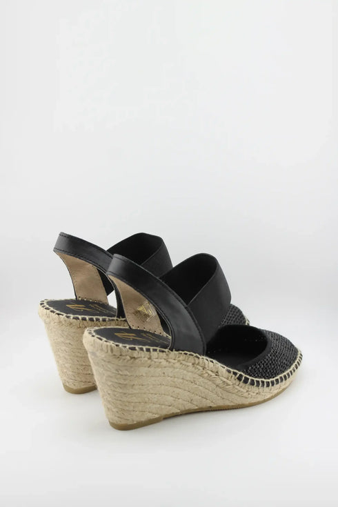 Juncal Aguirre Glitter Espadrille Wedge