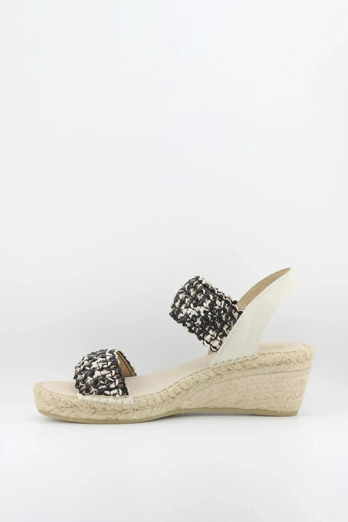 Juncal Aguirre Woven Strap Wedge Sandal