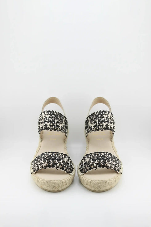 Juncal Aguirre Woven Strap Wedge Sandal
