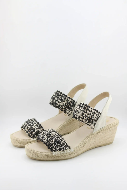 Juncal Aguirre Woven Strap Wedge Sandal